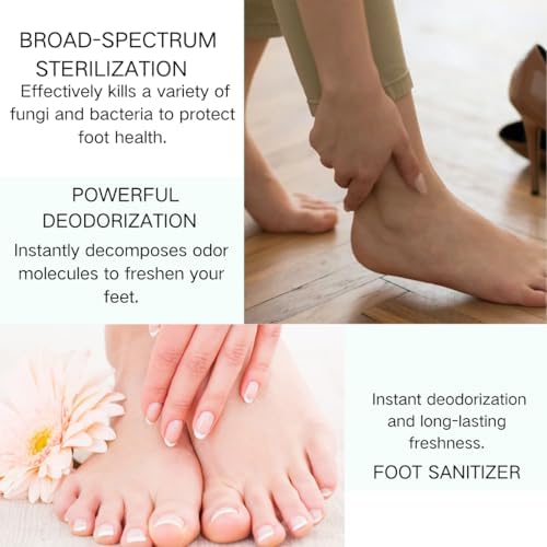 Natural ingredients label showing tea tree oil and oregano leaf on foot spray
