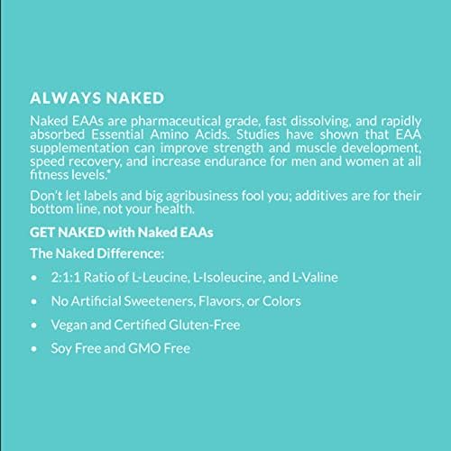 Naked Nutrition 500 grams container next to water shaker