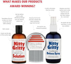 Nitty Gritty kit being used for family hair care and lice prevention