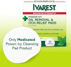 Ivarest poison oak and sumac treatment pads packaging details