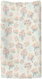 ZoUbqchY watercolor spring garden diaper table sheet folded
