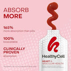 Healthycell Heart And Vascular Health individual strawberry gel packs