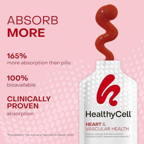 Healthycell supplement gel pack strawberry flavor label detail