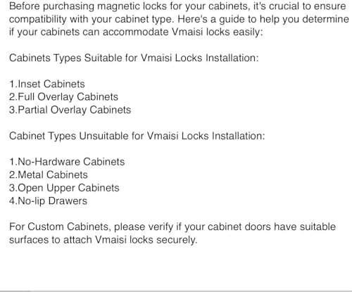 Magnetic key opening vmaisi cupboard safety latch