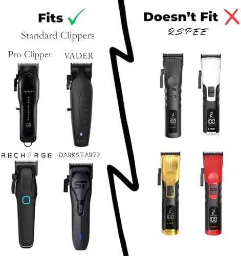 Supreme Trimmer professional hair clipper guards showing the patented secure magnet and metal snap-on mechanism close up