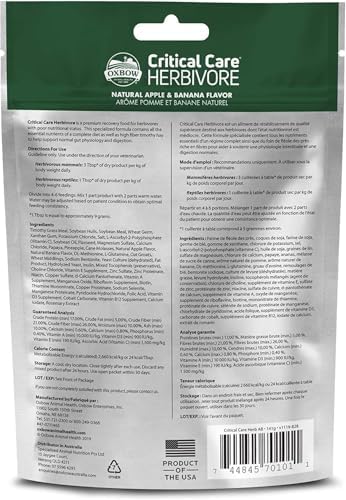 High fiber Timothy hay powder assist feeding formula ingredients list
