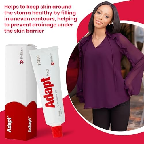 Easy squeeze packaging of Hollister skin barrier paste for ileostomy care