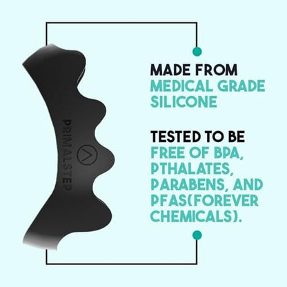 PrimalStep large size toe spacers compared to standard thin separators.