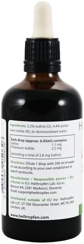 Heiltropfen pharmaceutical grade iodine dropper bottle