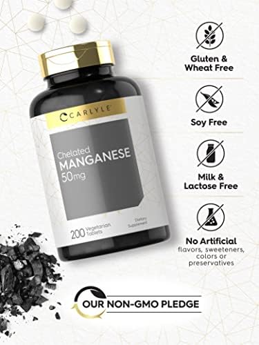 Authentic USA imported Carlyle Chelated Manganese supplement