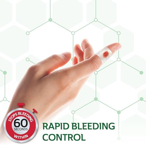 Curad BloodStop 10 count sterile individual packaging layout
