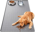 Tculosd 34x22 inch dog and cat bowl mat on floor