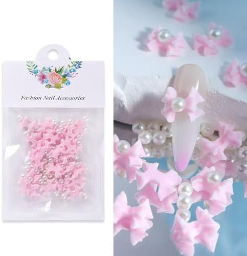 Uotey 3-pack mixed nail charms hanging pouch view