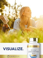 Carlyle Zeaxanthin 120 count bottle displayed clearly with cap and product highlights