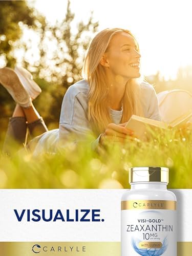 Carlyle Zeaxanthin 120 count bottle displayed clearly with cap and product highlights