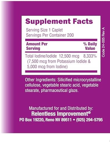 Relentless Improvement Iodine Sublime original packaging imported from the USA for Indian wellness.