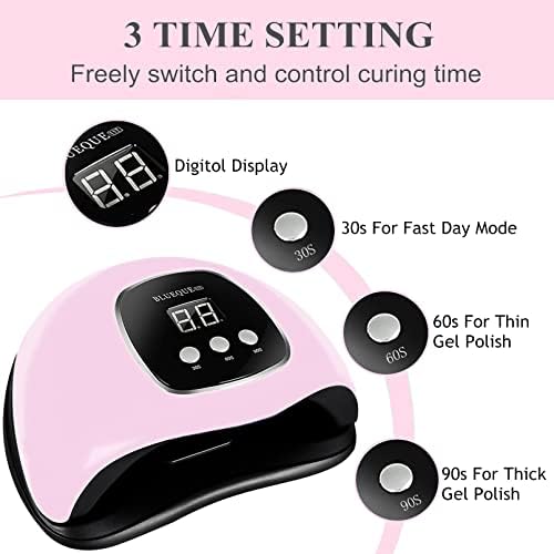 BIGBEAR UV Light for Nails, 48W UV LED Nail Lamp for Gel Polish, Fast Nail Dryer with Automatic Sensor, 3 Timer Setting, Small and Portable, LED Nail Light for Fingernail and Toenail - Image 6