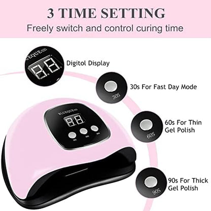 BIGBEAR UV Light for Nails, 48W UV LED Nail Lamp for Gel Polish, Fast Nail Dryer with Automatic Sensor, 3 Timer Setting, Small and Portable, LED Nail Light for Fingernail and Toenail - Image 6