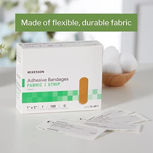 Sterile fabric strips 1x3 inch for minor wound protection
