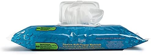 Hygea Premium Multi-Purpose Washcloths 6-Pack; 60 Count with Aloe and Vitamin E - Image 3