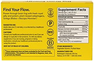Authentic USA imported Beekeeper's Naturals brain fuel box displaying the key ingredients list