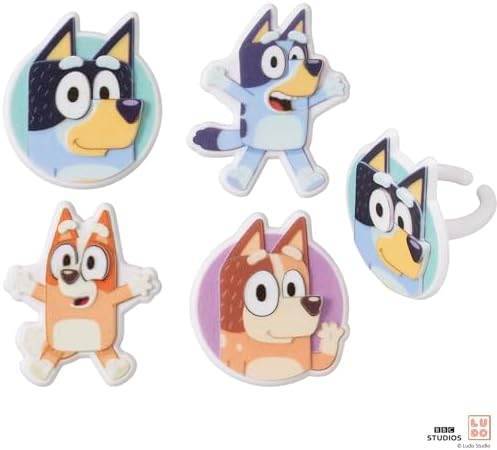 DecoPac Bluey cupcake toppers original packaging