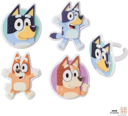 DecoPac Bluey cupcake toppers original packaging