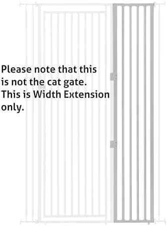 Richell premium cat safety gate width extension unboxed showing the full metal construction.