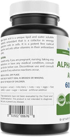 Brieofood Alpha Lipoic Acid supplement bottle for nerve health support