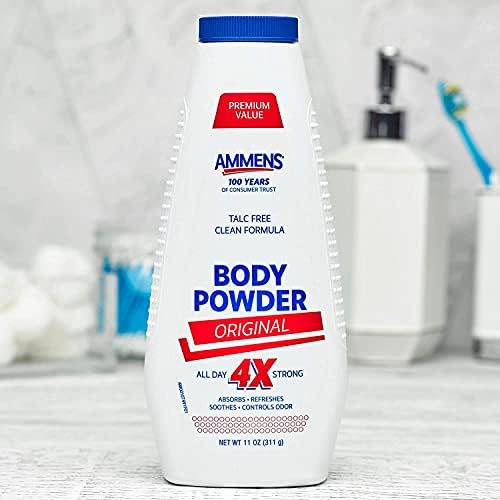 Body Powder Original by Ammens for Unisex - 11 oz Powder - Pack of 4 - Image 6