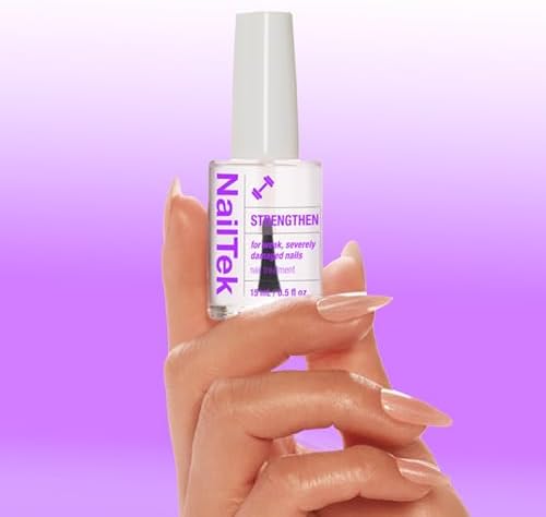 Detailed view of Nail Tek Formula 4 nail treatment label