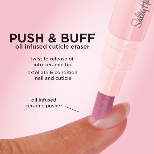 Sally Hansen imported cuticle treatment pen back packaging showing instructions and ingredient list.
