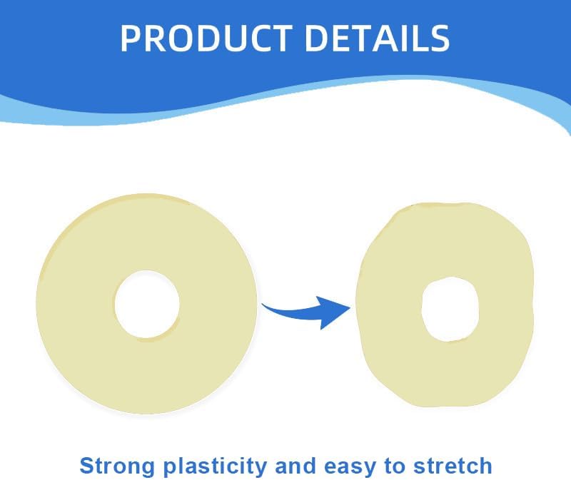 Close up view of the skin friendly hydrocolloid adhesive ring used for peristomal skin protection