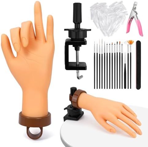 Shills Professional Yokilly practice hand front view for nail art