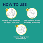 Dr. Scholl's foot care product for excessive sweating and moisture control.