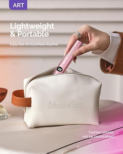 MelodySusie aluminum alloy nail curing light angled perspective