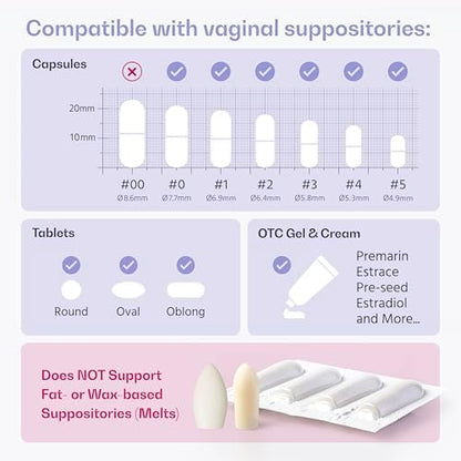 Close up of the 4-petal tapered tip for comfortable vaginal insertion