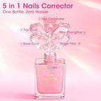 Gellen 5-in-1 nail corrector clear tinted pink shade swatch