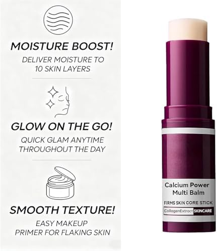 Anti wrinkle collagen balm stick targeting neck lines and sagging skin hydration