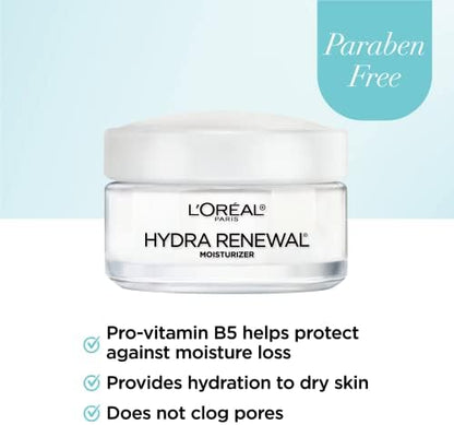 Texture of L'Oreal Paris Hydra-Renewal Continuous Moisture Cream showing lightweight consistency.
