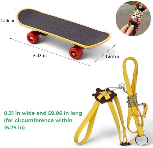 Keersi large reptile harness and walking rope laid out to display the adjustable buckles and safe nylon strap design.
