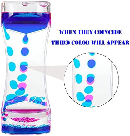 Oneshow 3 pack liquid motion bubbler displayed as decorative stress relief desk toys.