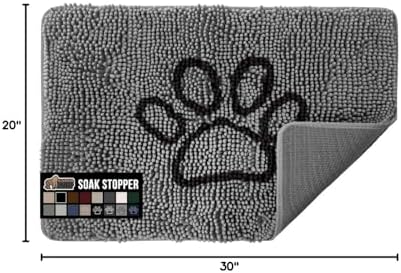 Durable textured thermoplastic rubber backing of the Gorilla Grip pet mat