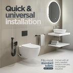 Aqua Earth bidet attachment kit with flexible hose and valve