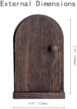 Side profile of wooden outlet cover showing depth and installation fit