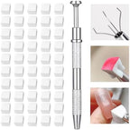Nail art grabbing pen with replaceable ombre sponges