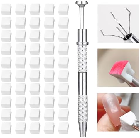 Nail art grabbing pen with replaceable ombre sponges