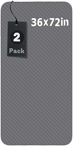 Brosive extra large 36x72 inch bed pad spread on a bed