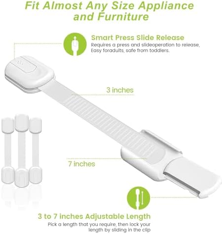 Matenf durable non toxic ABS child locks applied around the corner of a cabinet door