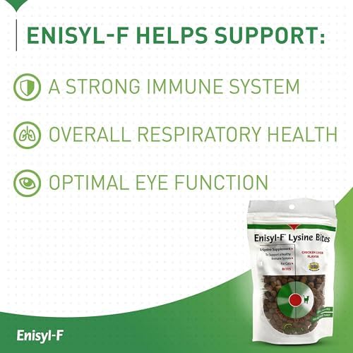 Authentic Vetoquinol Enisyl-F L-Lysine bites for feline health